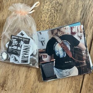 SOLD Brandy Melville cards and stickers + pins